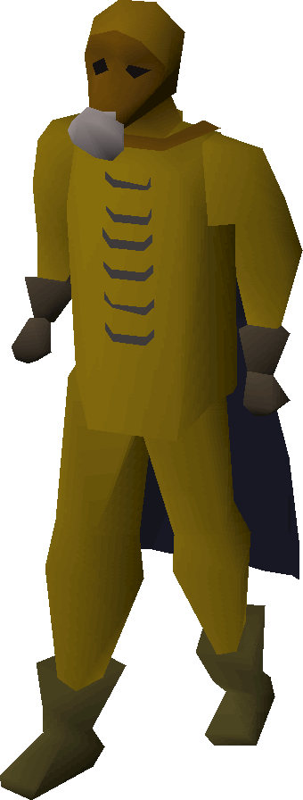 Mourner gear equipped