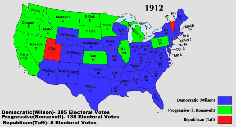 1912 American Presidential Elections (PUSA) Alternative History