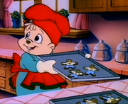 Theo bakes christmas cookies
