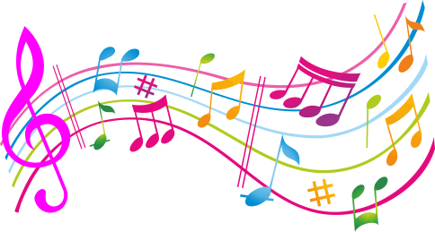 Resultado de imagen de notas musicales de colores png