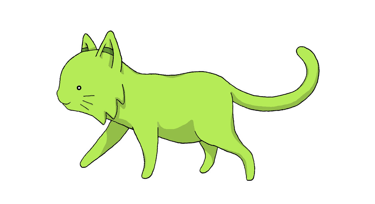 Bildergebnis für anime cat green