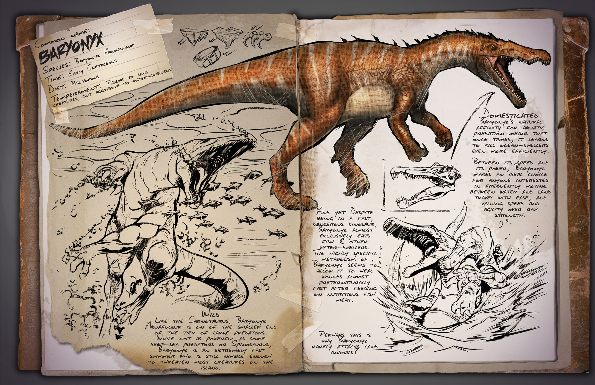 Baryonyx | ARK: Survival Evolved Wiki | FANDOM Powered By Wikia