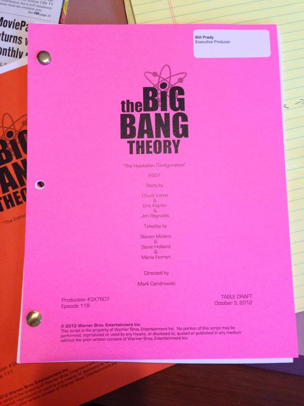 Image result for big bang theory script