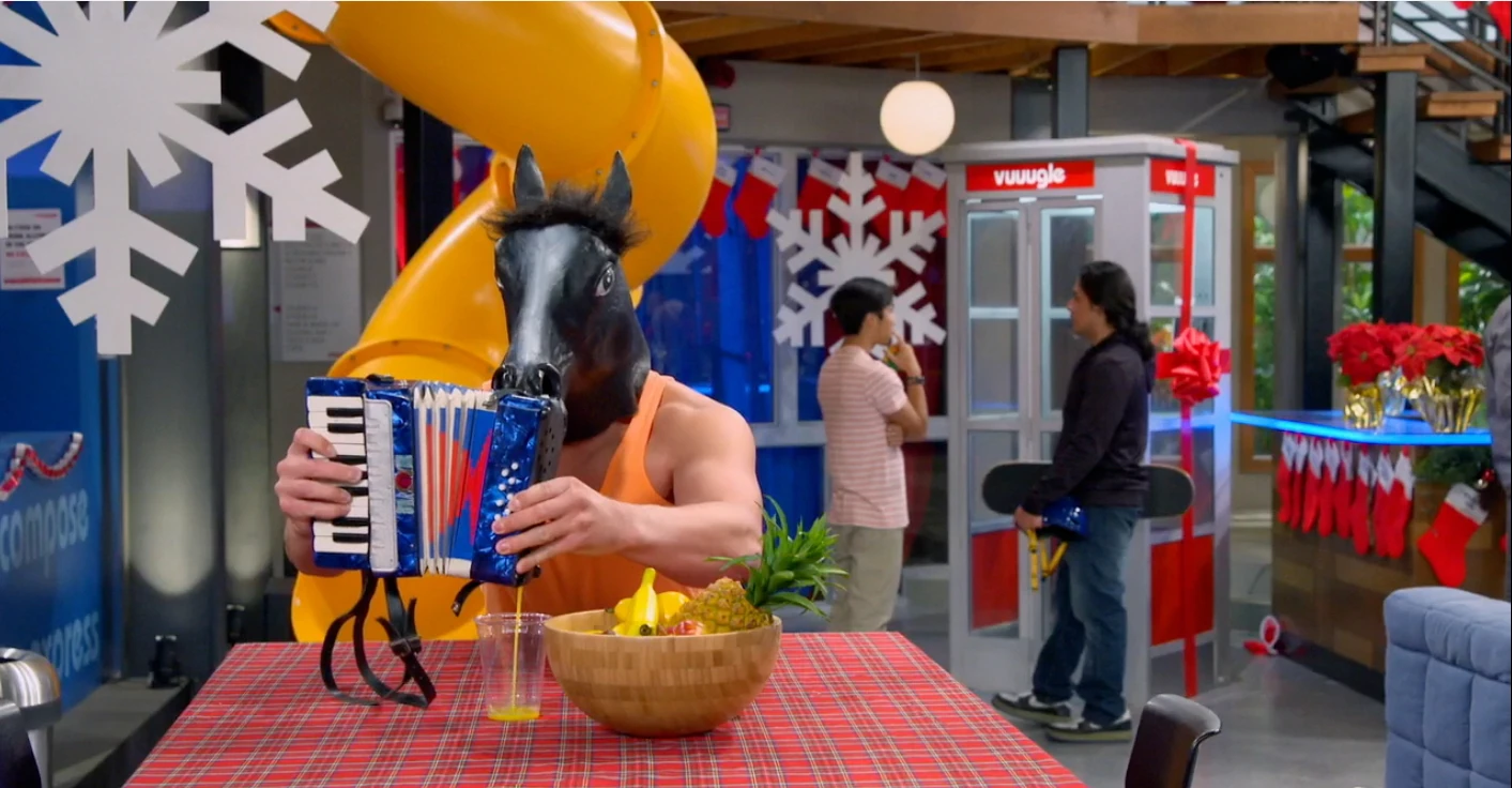 Image Horse Face Guy's Accordian Orange Juice.jpg Bizaardvark Wiki