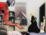 Ichigo Protects Orihime from Acidwire.jpg