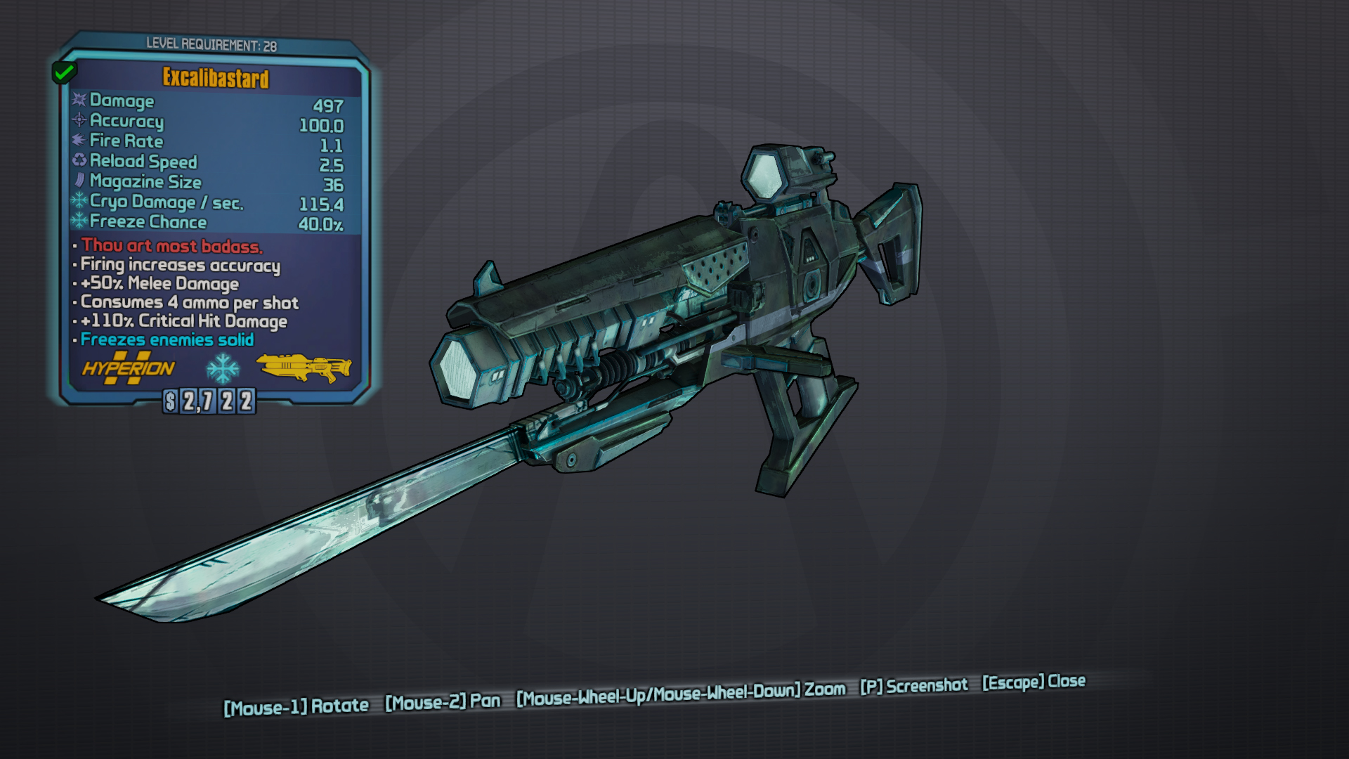 How to get last weapon slot in borderlands 2