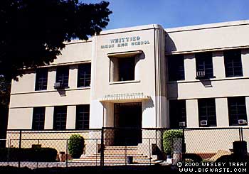 Whittier High School - Whittier High School - Futurepedia - The Back to the Future Wiki Whittier High School - Whittier High School - Futurepedia - The Back to the Future Wiki - Whittier High School is a public high school in Whittier, California. U.S. President Richard Nixon (class of '30) was one of the school's prominent alumni.