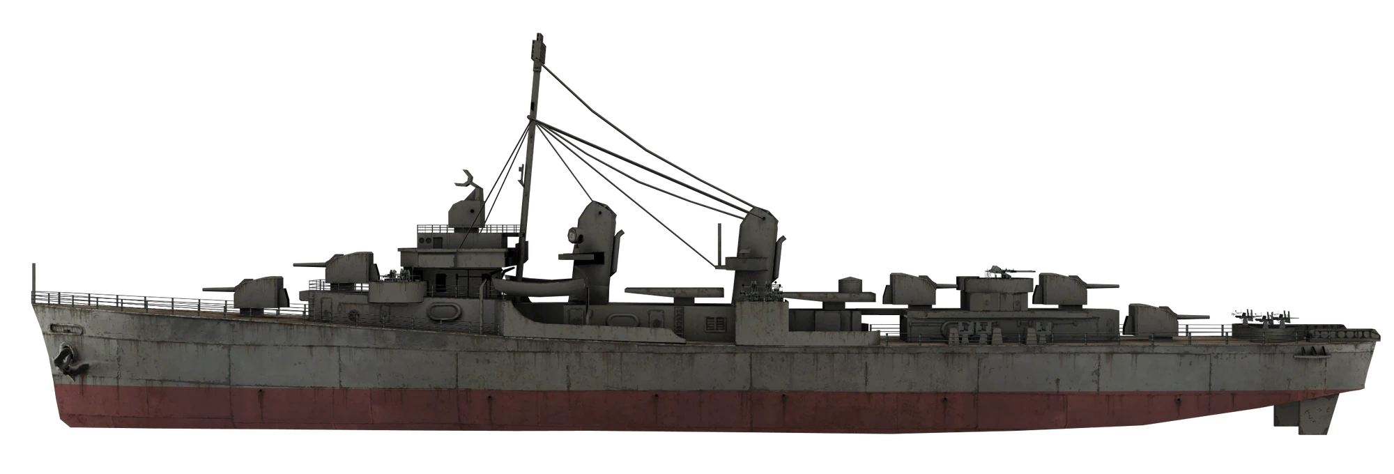 Image Fletcherclass destroyer model side WaW.png Call of Duty Wiki