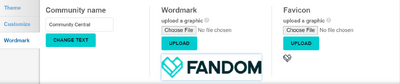 Theme designer - wordmark tab
