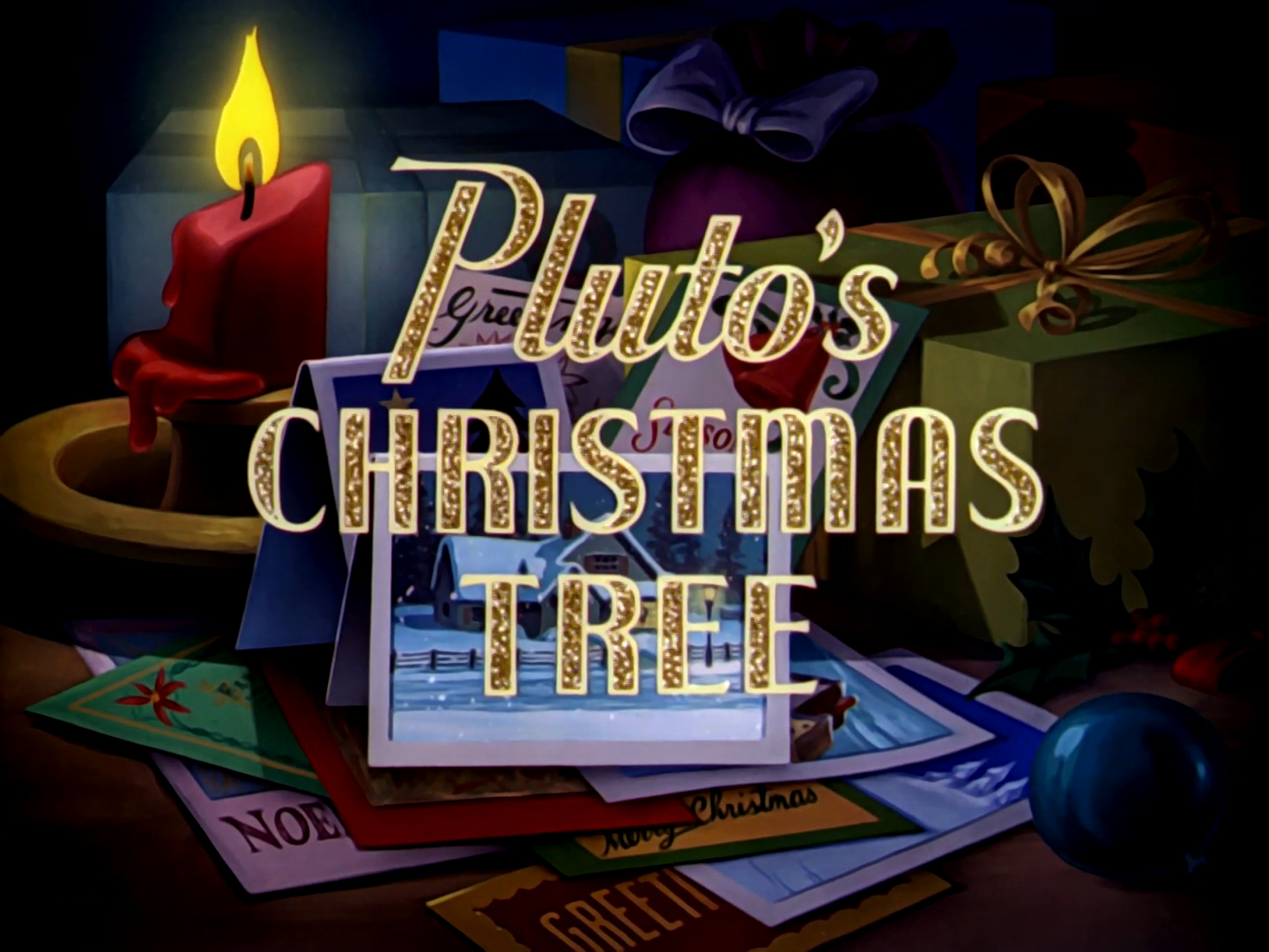wdcc pluto's christmas tree