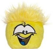 orange puffle plush
