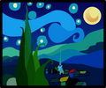 Starry Night Painting