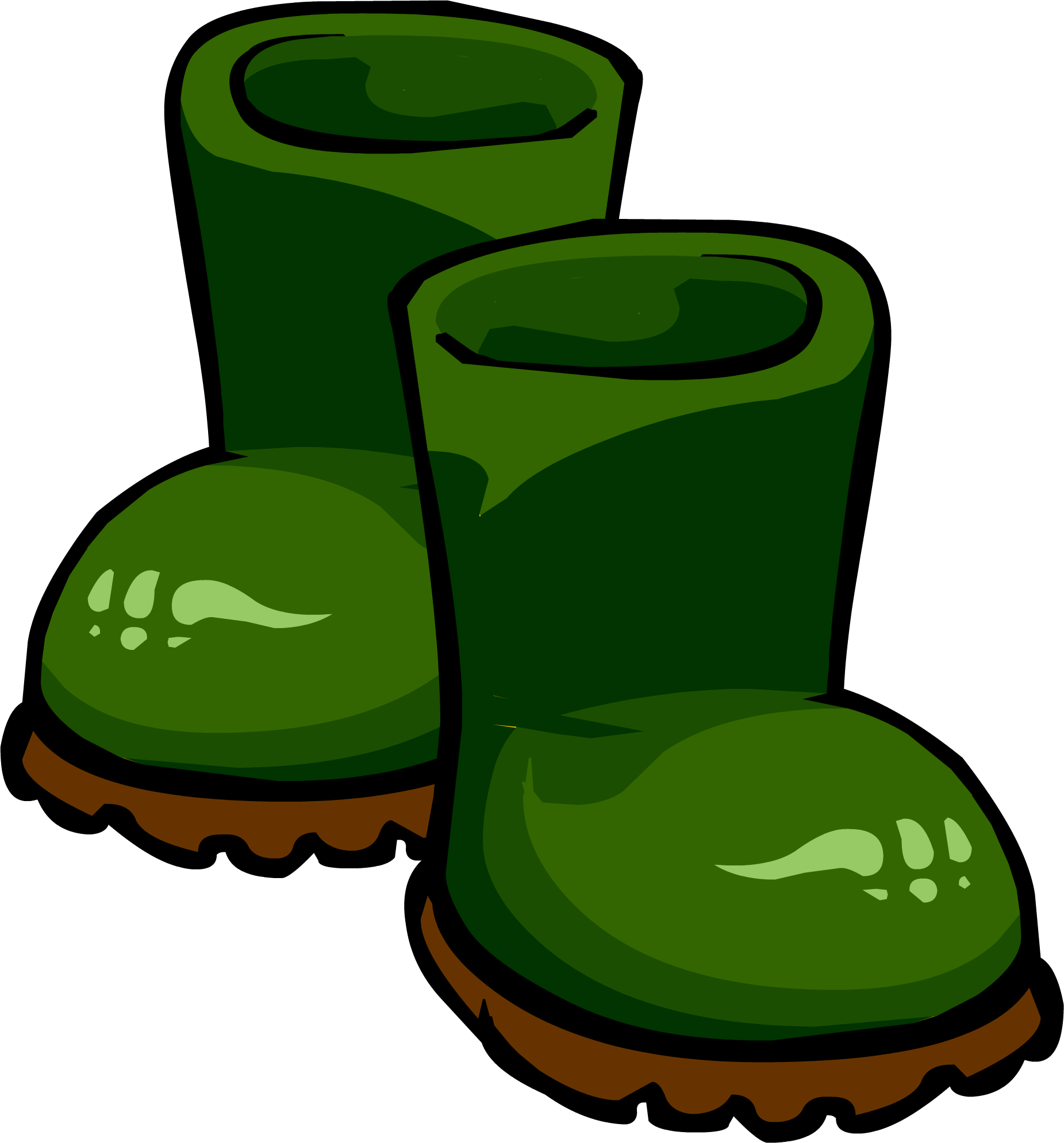Green Rubber Boots | Club Penguin Wiki | Fandom powered by Wikia