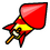 Firework Rocket Pin