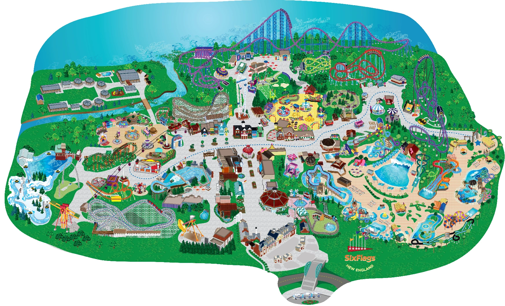 Six Flags New England | Roller Coaster Wiki | FANDOM powered by Wikia