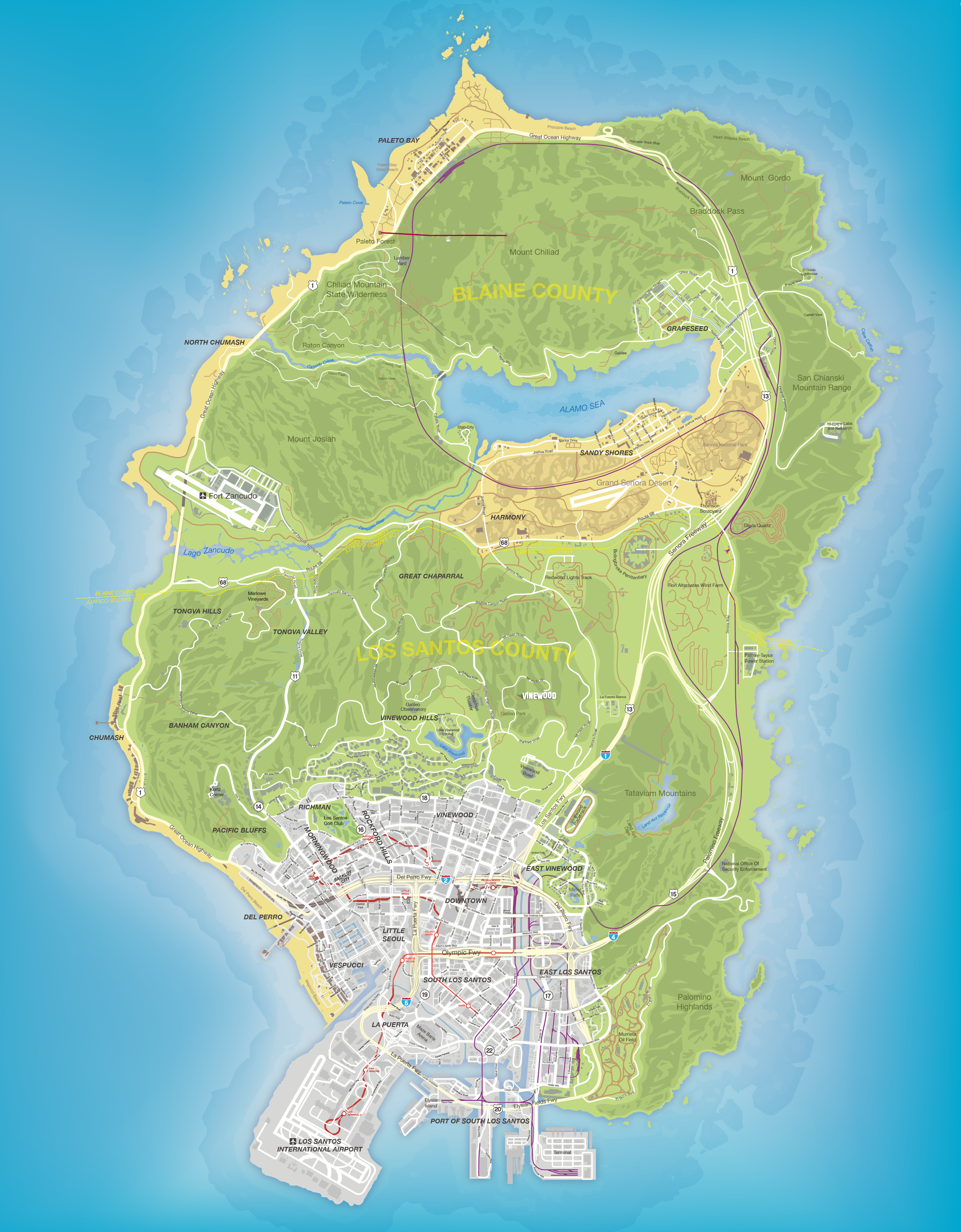 gta 5 map