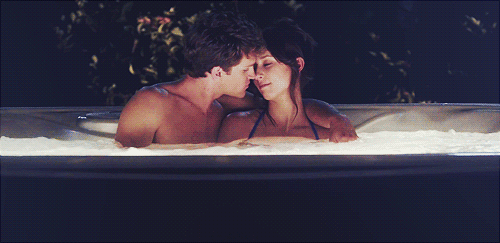 Image result for couple in hot tub gif
