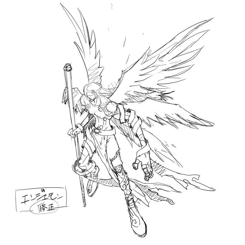 Image - Digimon World Re-Digitize Angemon concept art.jpg | DigimonWiki