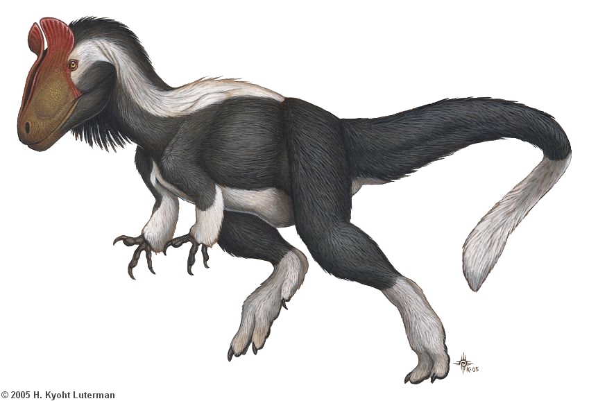 dinosaur with a crest on its head
