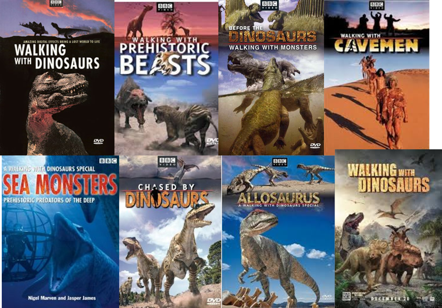 walking with dinosaurs dinosaurs list