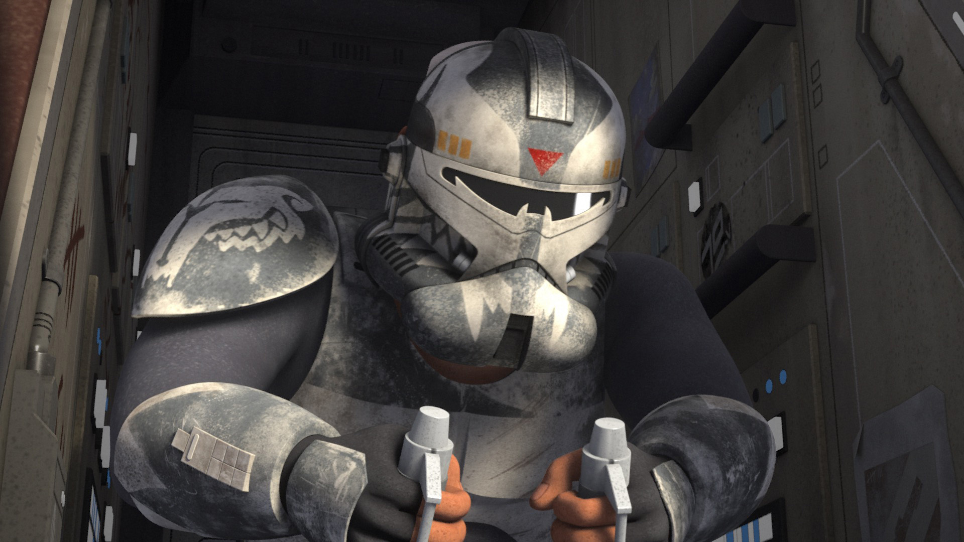 clone trooper helmet wolf