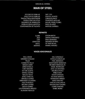 Man of steel creditos