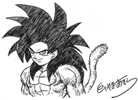 Goku ssj4 (hecho por toriyama)