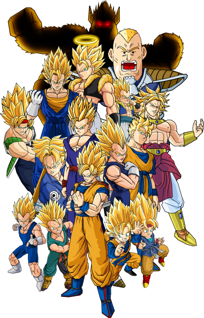 Image - All super saiyans by db own universe arts-d4tgzvs.png
