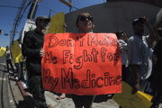 DEA Raid protest