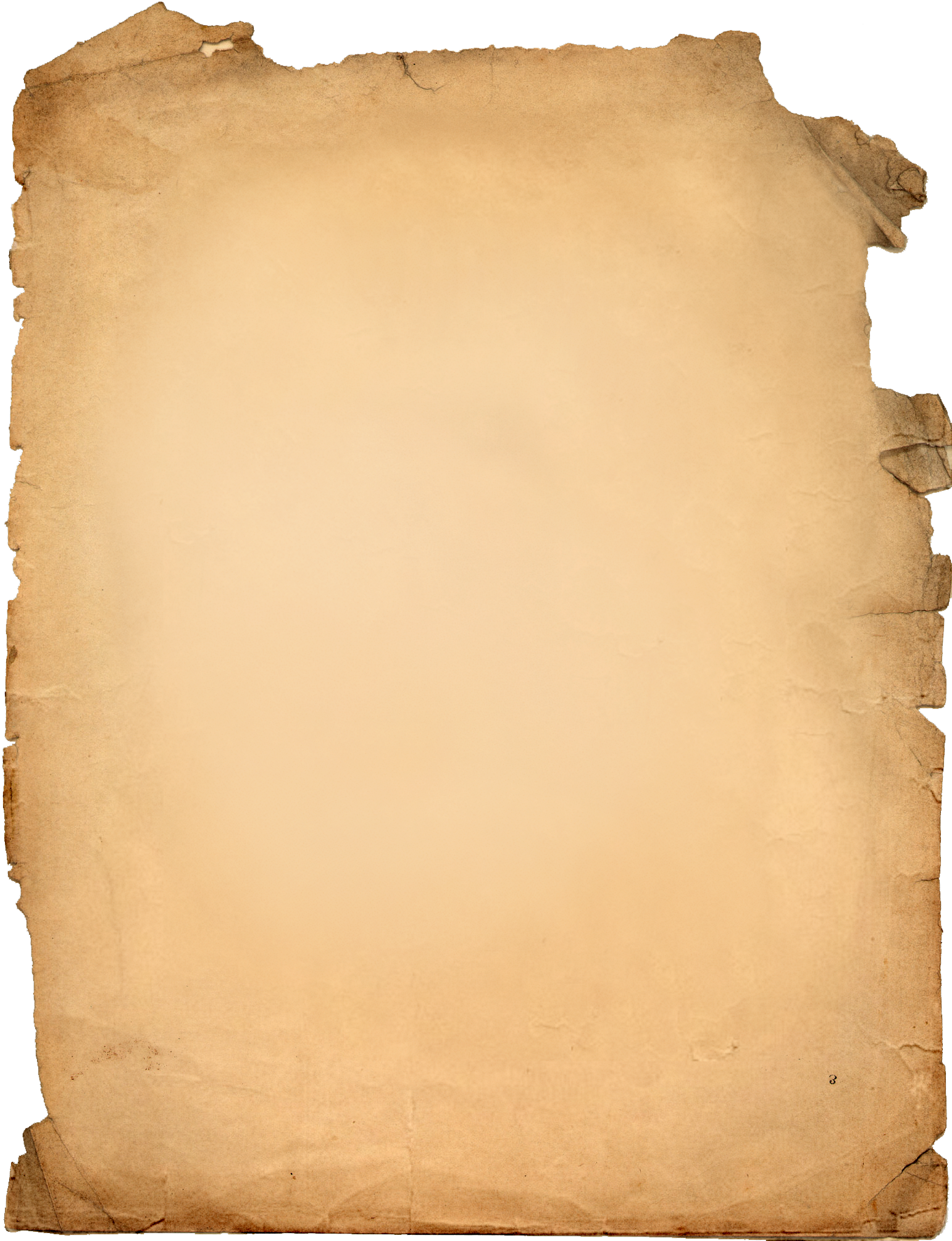 Старинный лист бумаги