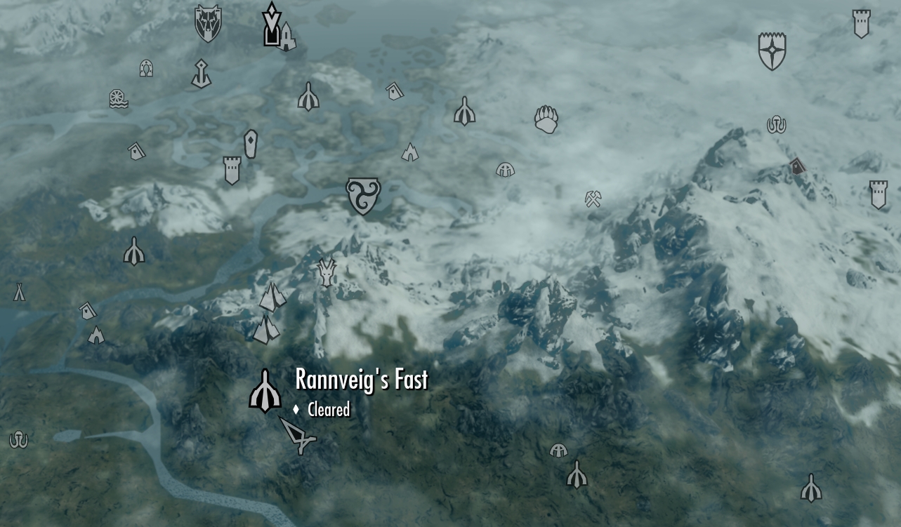 Image - Skyrim map Rannveig's Fast.jpg | Elder Scrolls | FANDOM powered