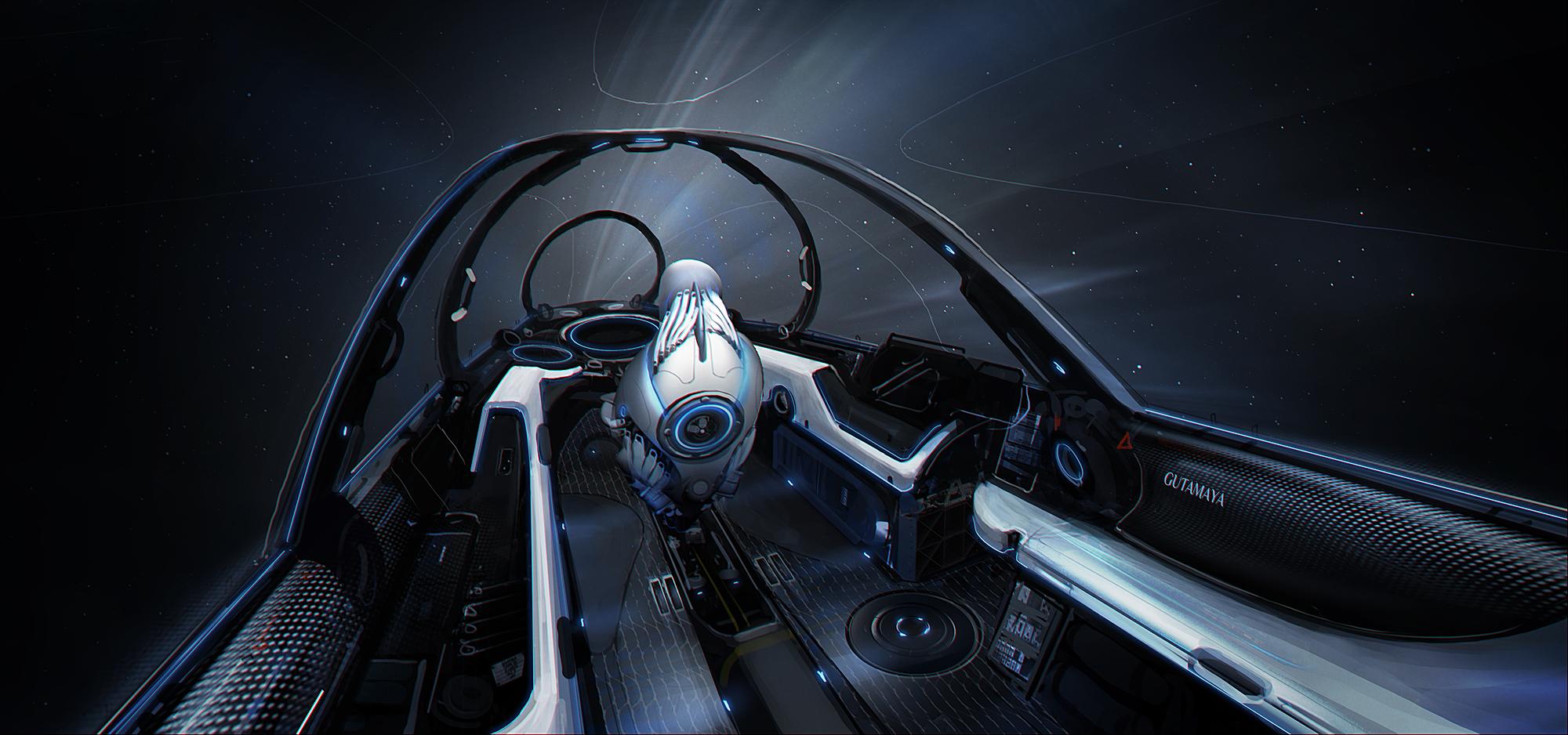 концепт кокпита представленный в Newsletter #65 Elite: Dangerous: Блог им. thesunwillnevershine: Imperial Courier