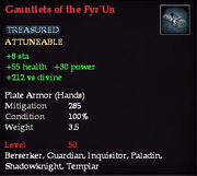 Gauntlets of the Fyr'Un