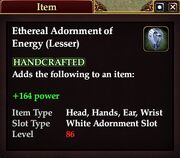 Ethereal Adornment of Energy (Lesser)