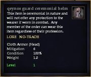 Qeynos guard ceremonial helm