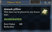 Damask pillow