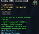 Earring of the Waning Epoch