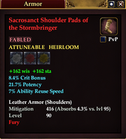 Sacrosanct Shoulder Pads of the Stormbringer