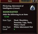 Flickering Adornment of Intelligence (Lesser)