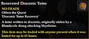 Recovered Draconic Tome