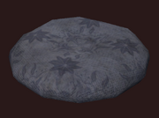Blackhearted Round Pillow (Visible)