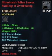 Illuminate's Fallen Leaves Skullcap of Overbearing