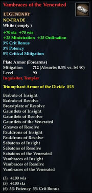 Vambraces of the Venerated