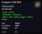 Carapace Link Belt
