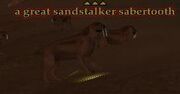 NPC a great sandstalker sabertooth