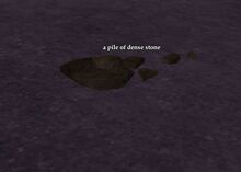 A pile of dense stone