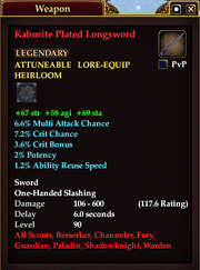Kaborite Plated Longsword