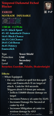 Tempered Darkmetal Etched Blocker