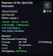 Hammer of the Quel'ule Defender