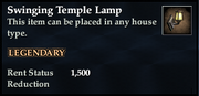 Swinging Temple Lamp